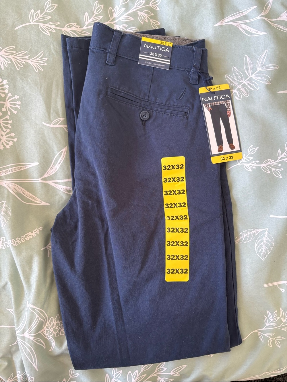 Nautica Men's Navy Blue Chino Pants